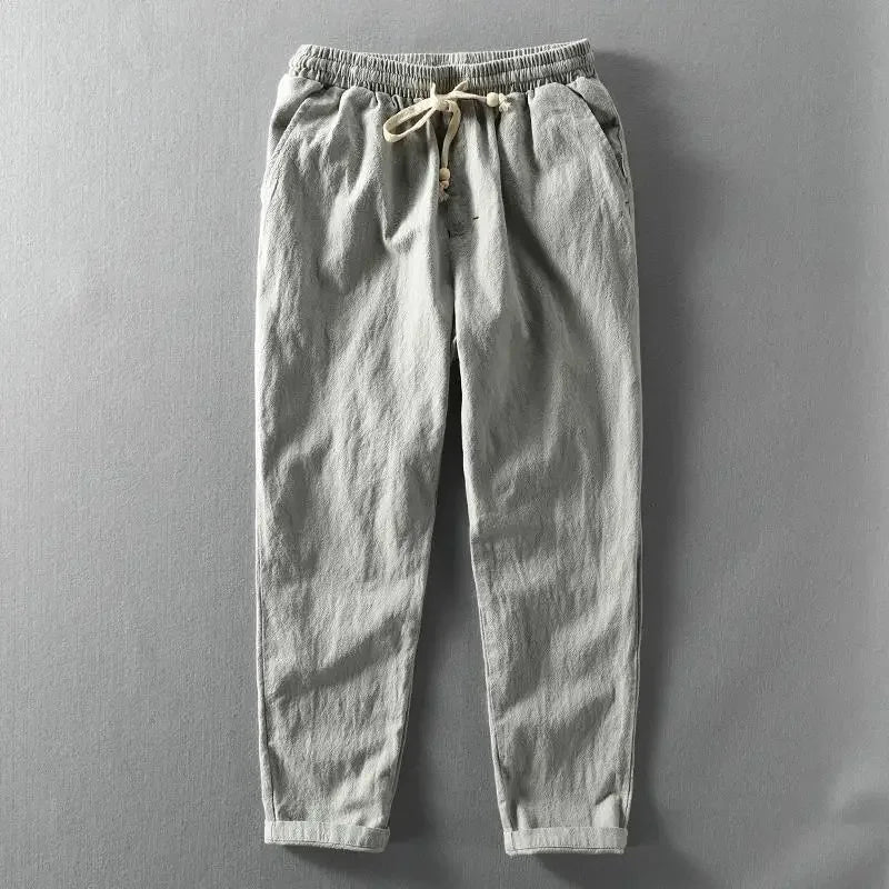Michael | Stylish, Lightweight & Versatile Linen Pants-Metro Lane Plaza
