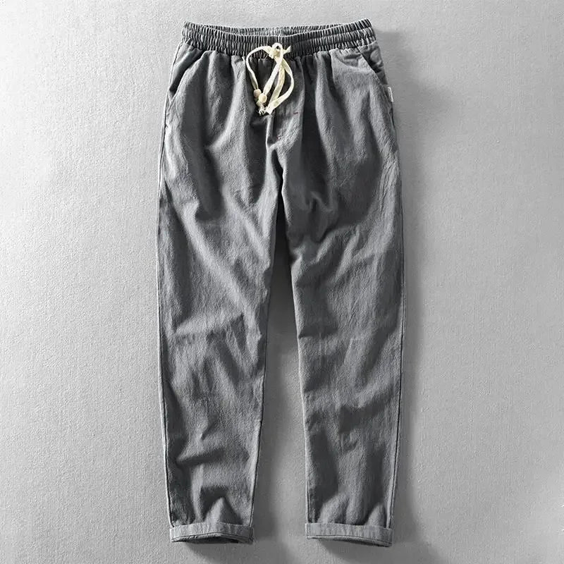 Michael | Stylish, Lightweight & Versatile Linen Pants-Metro Lane Plaza