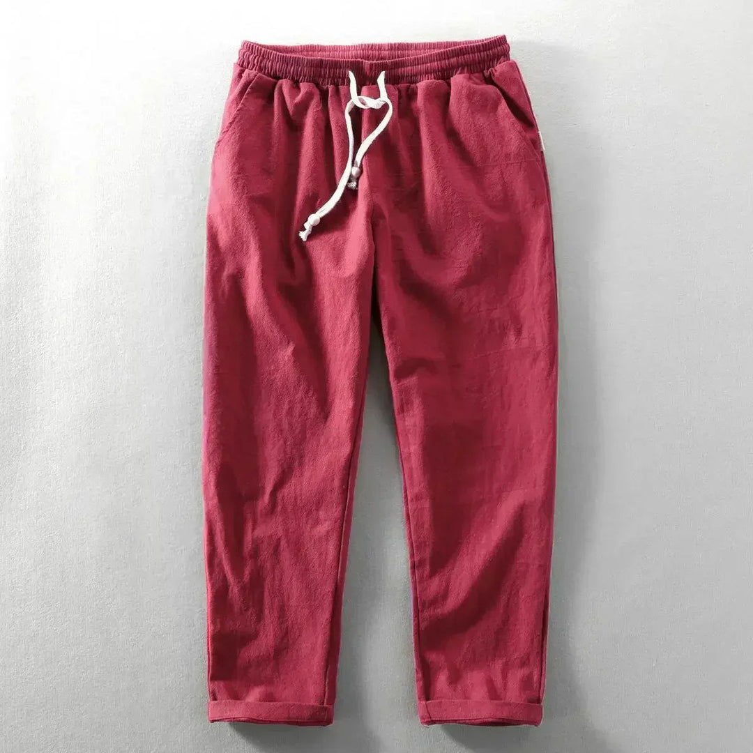 Michael | Stylish, Lightweight & Versatile Linen Pants-Metro Lane Plaza