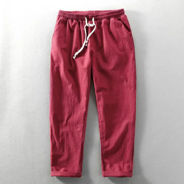 Michael | Stylish, Lightweight & Versatile Linen Pants-Metro Lane Plaza
