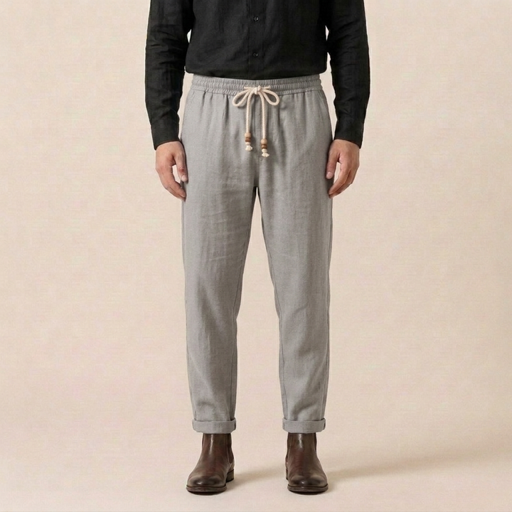 Michael | Stylish, Lightweight & Versatile Linen Pants-Metro Lane Plaza