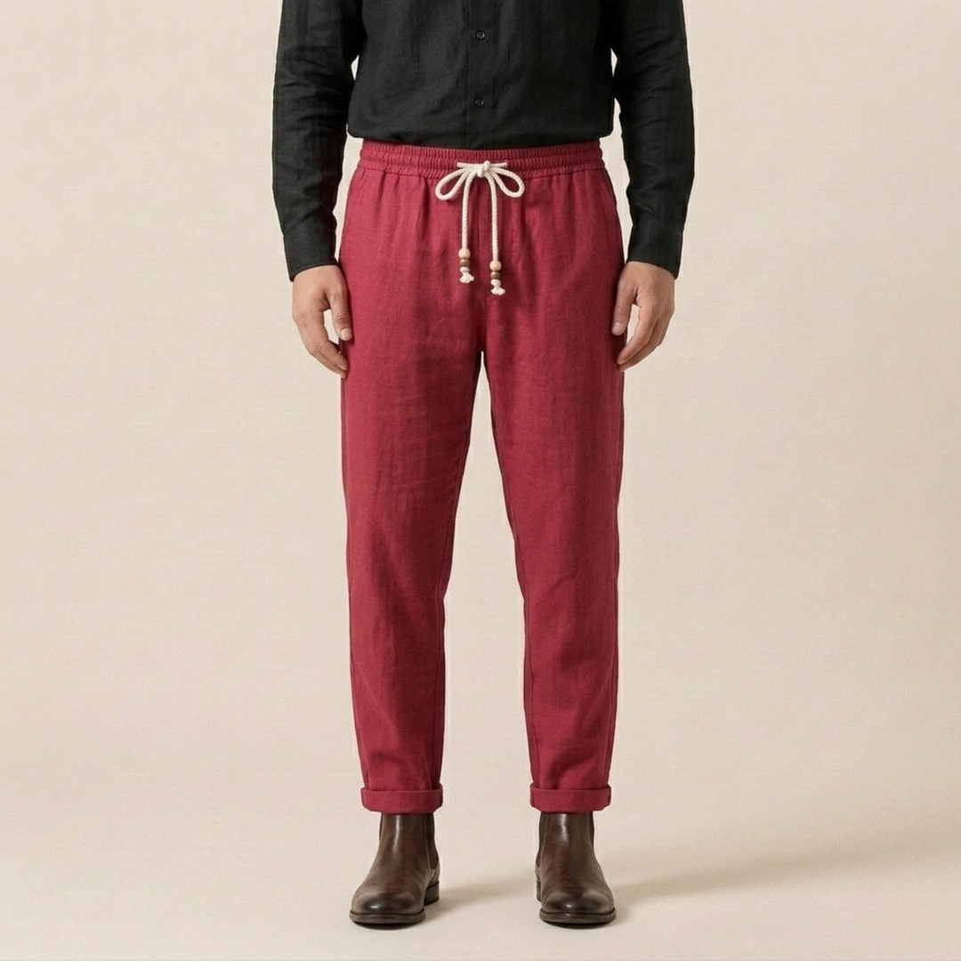 Michael | Stylish, Lightweight & Versatile Linen Pants-Metro Lane Plaza