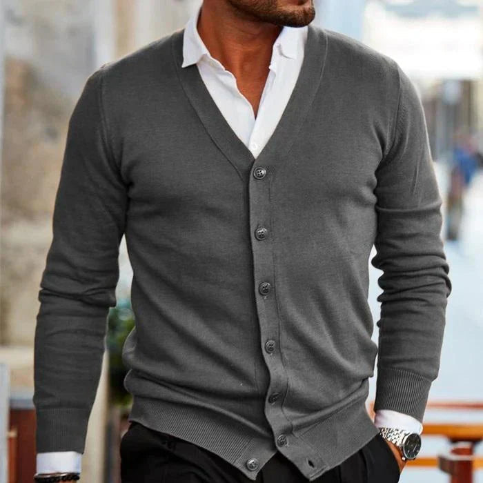 Jaxon | Classic Warm Men's Cardigan Sweater-Metro Lane Plaza