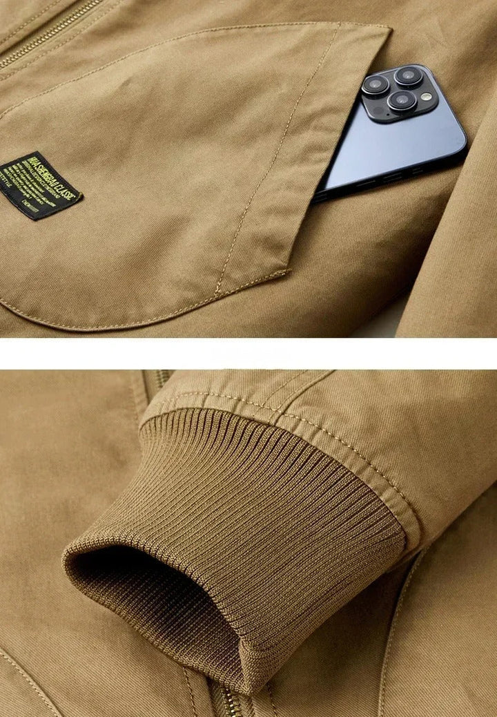 Falcon | Men's Stylish Sherpa-Lined Pilot Jacket-Metro Lane Plaza