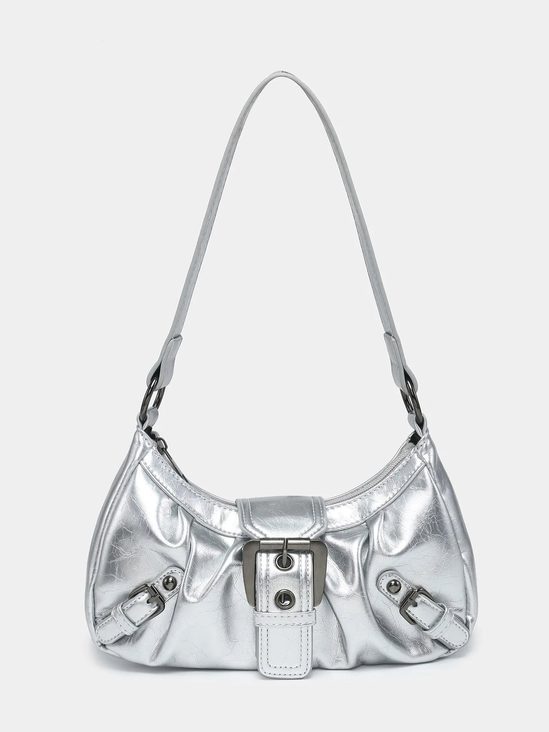 Women's Vintage Saddle Bag – Y2K Studded Shoulder Bag-Metro Lane Plaza