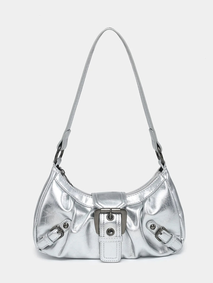 Women's Vintage Saddle Bag – Y2K Studded Shoulder Bag-Metro Lane Plaza