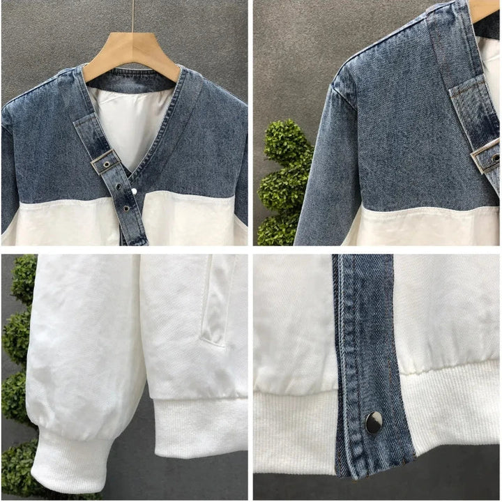 Herrenjacke im Patchwork-Stil