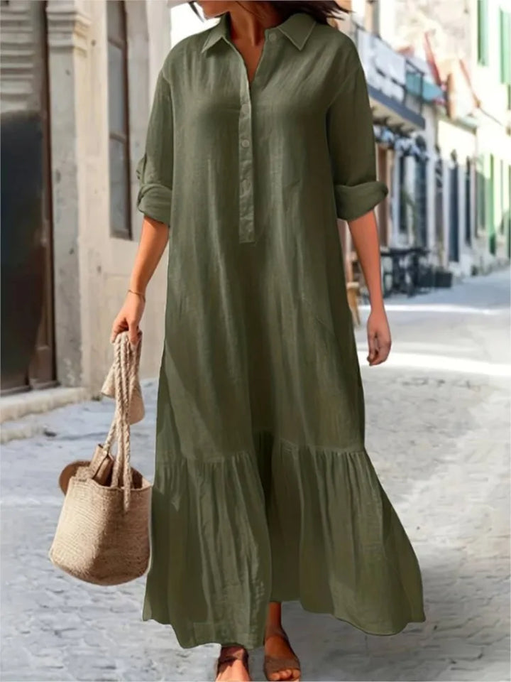 Laura | Women's Tiered Maxi Dress-Metro Lane Plaza