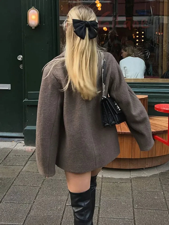 Women's Oversized Double-Breasted Winter Coat