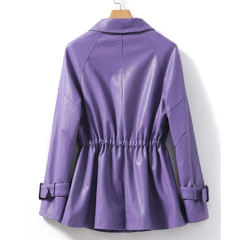 Women's Sheepskin Leather Jacket-Metro Lane Plaza