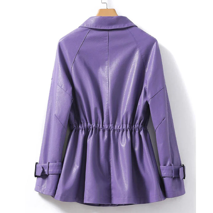 Women's Sheepskin Leather Jacket-Metro Lane Plaza