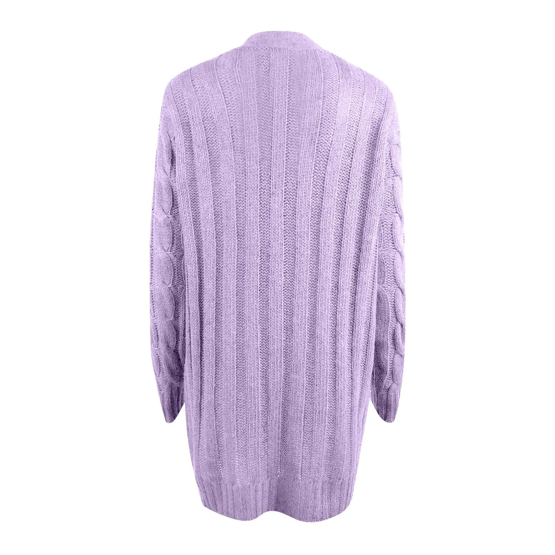 Cardigan da donna in maglia con bottoni