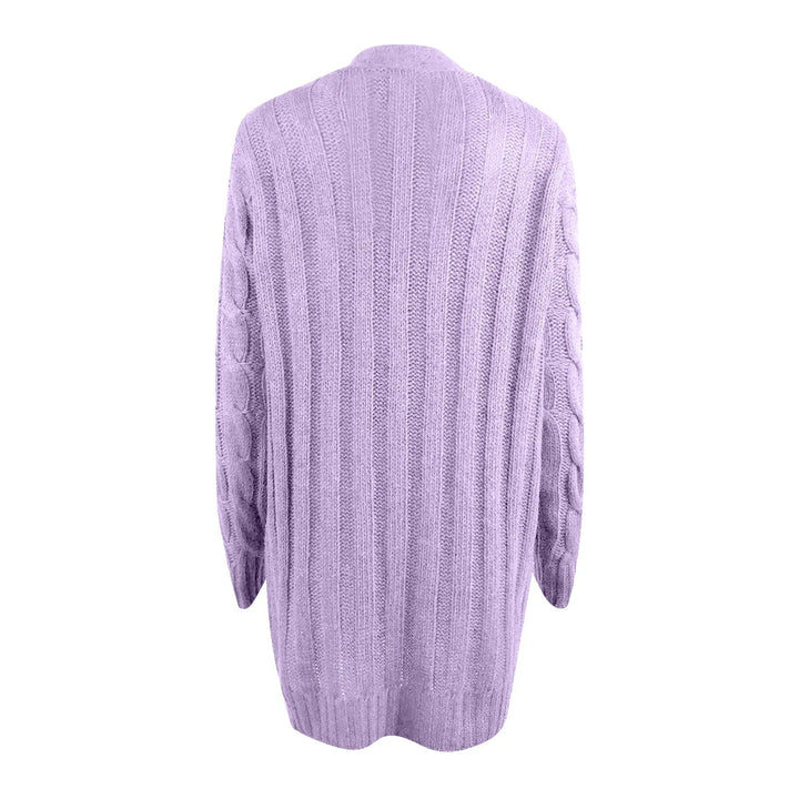 Cardigan da donna in maglia con bottoni