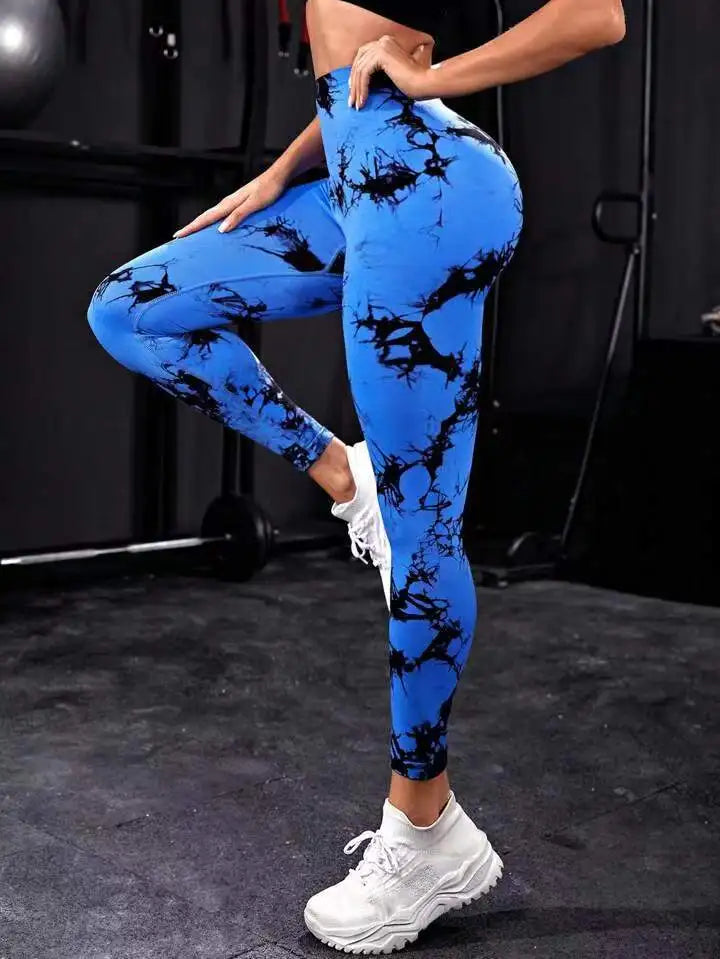 Women's High Waist Seamless Yoga Pants, Push-Up Sports Leggings