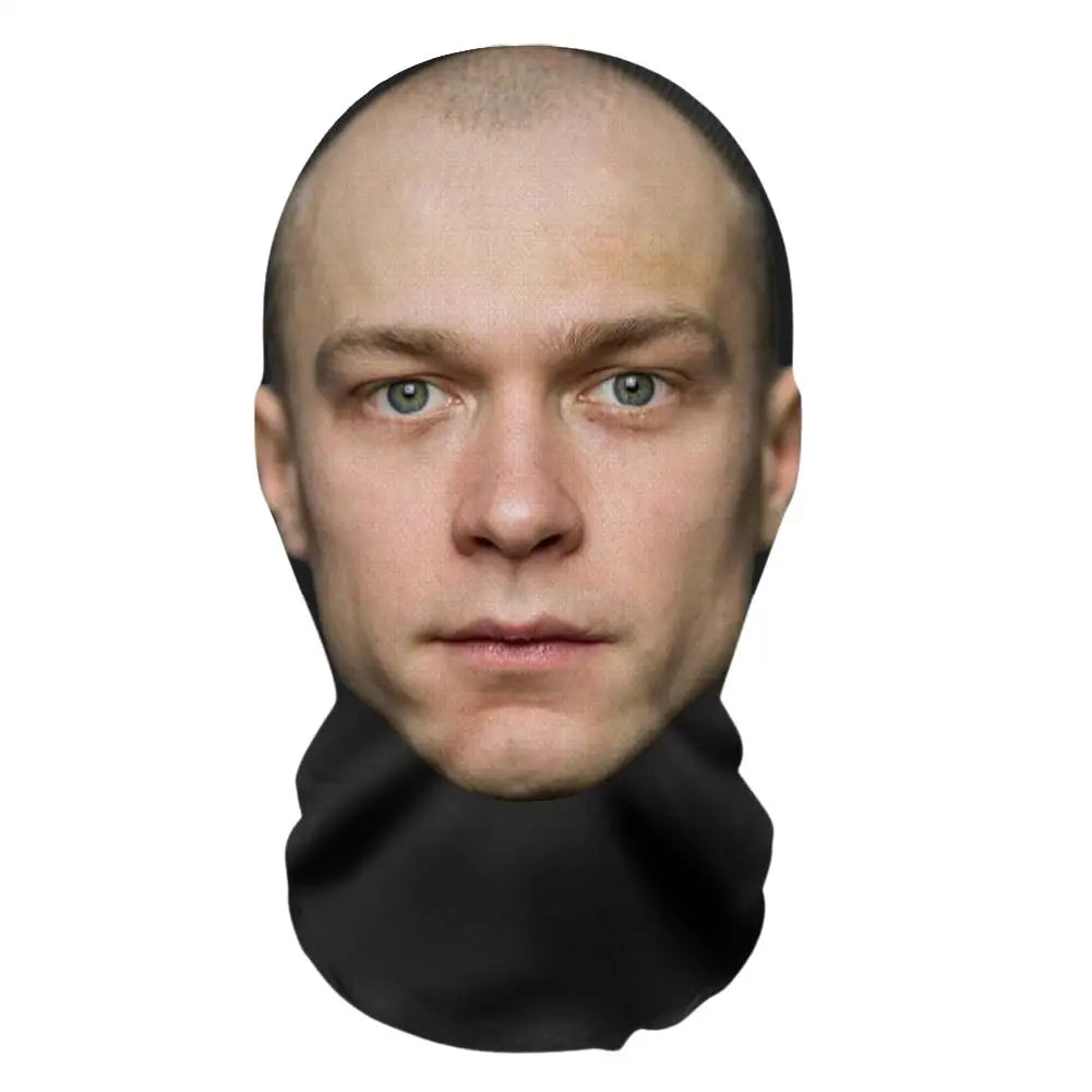 Máscara engraçada de rosto completo impressa em 3D para o Halloween, adereço de cosplay e fantasia