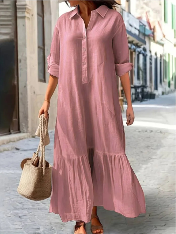 Laura | Women's Tiered Maxi Dress-Metro Lane Plaza