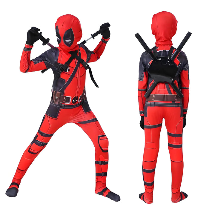 Deadpool-kostume i høj kvalitet til børn til halloween og cosplay