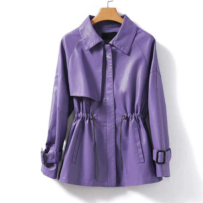 Women's Sheepskin Leather Jacket-Metro Lane Plaza