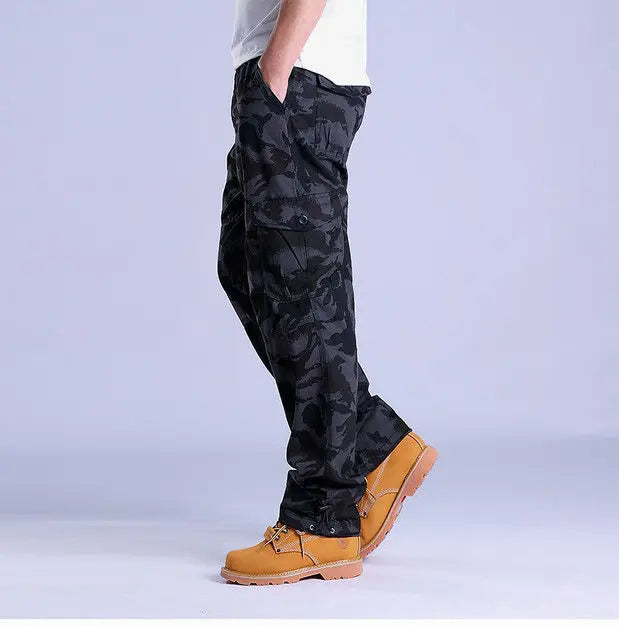Men's Ripstop Cotton Cargo Trousers-Metro Lane Plaza