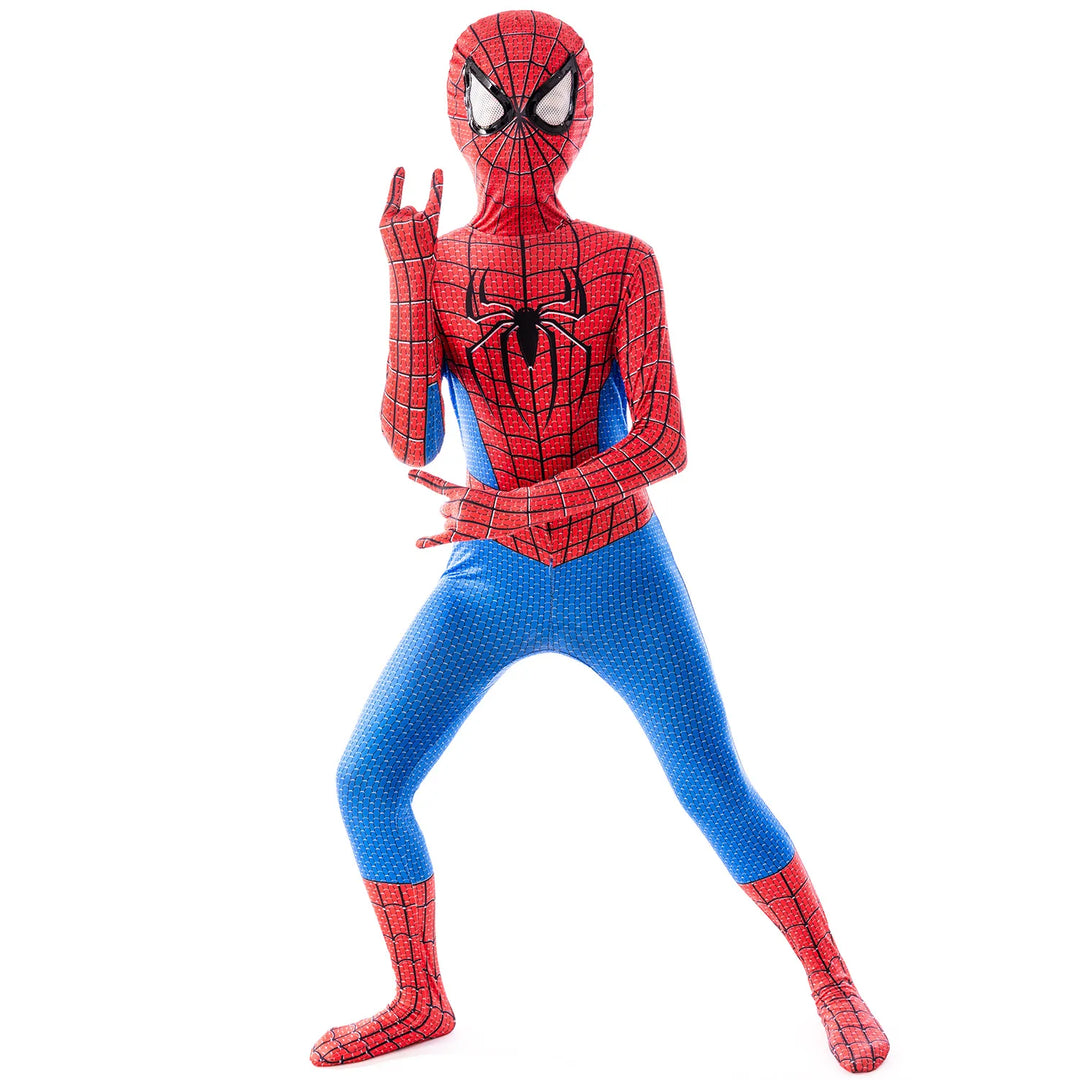 Disfraz de superhéroe de anime para Halloween infantil, traje zentai de cosplay de cuerpo completo para niños y niñas