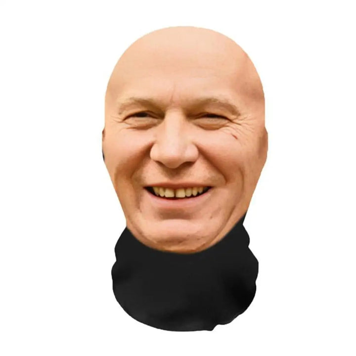 Máscara engraçada de rosto completo impressa em 3D para o Halloween, adereço de cosplay e fantasia