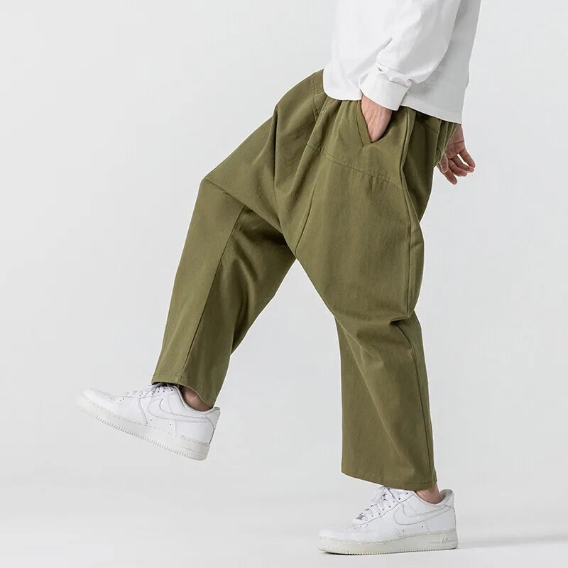 Men's Drop Crotch Pants - Stylish & Comfortable-Metro Lane Plaza
