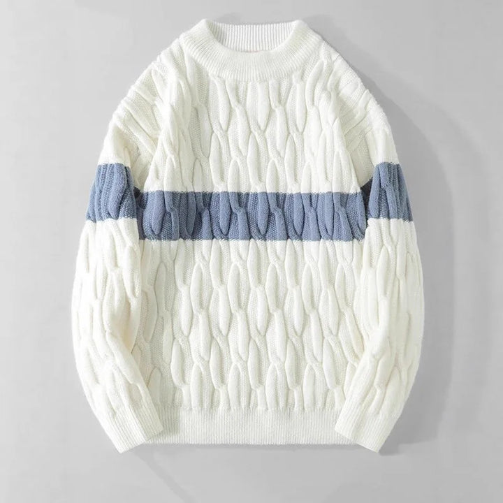 Pull en maille homme à blocs de couleurs