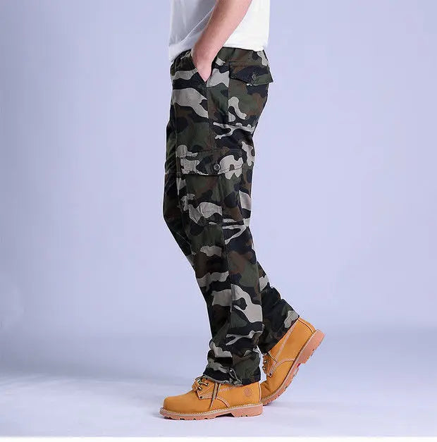 Men's Ripstop Cotton Cargo Trousers-Metro Lane Plaza