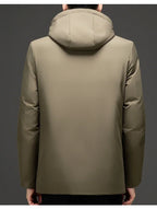 Men's Duck Down Jacket - Lightweight Insulated Outerwear-Metro Lane Plaza