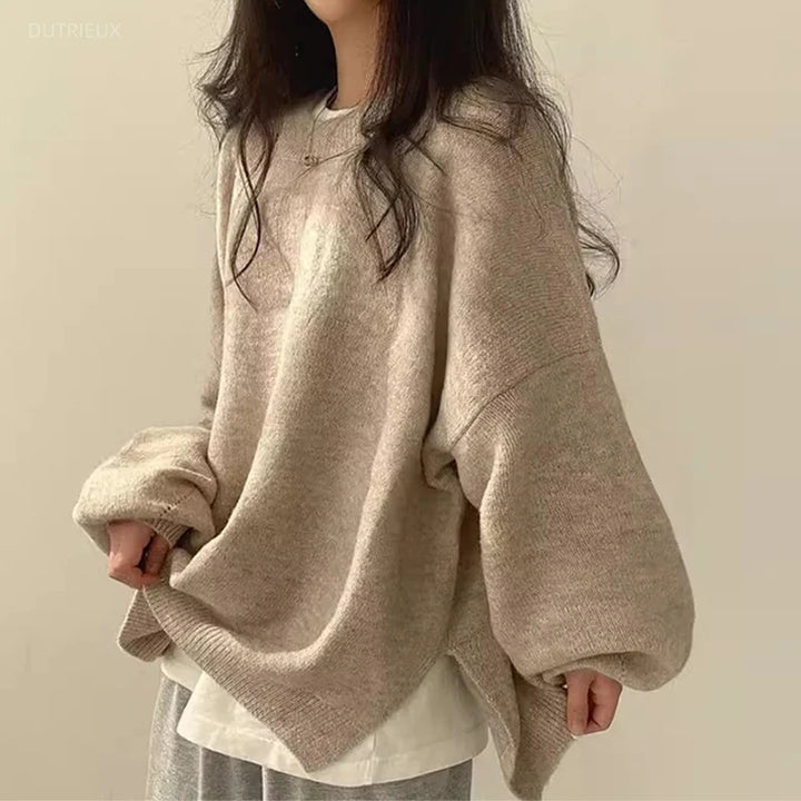 Oversized striksweater til kvinder