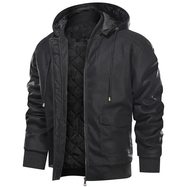 Herren-Winter-Bikerjacke