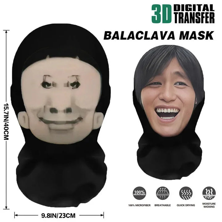 Masque réaliste imprimé en 3D pour Halloween, accessoire de cosplay et de tenue hip-hop