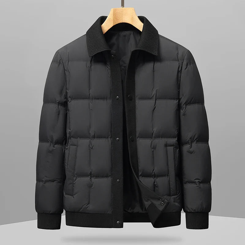 Men's Quilted Down Jacket - Montauk Style-Metro Lane Plaza