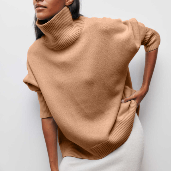 Maglione da donna a collo alto