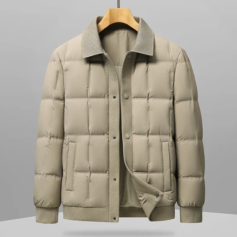 Men's Quilted Down Jacket - Montauk Style-Metro Lane Plaza