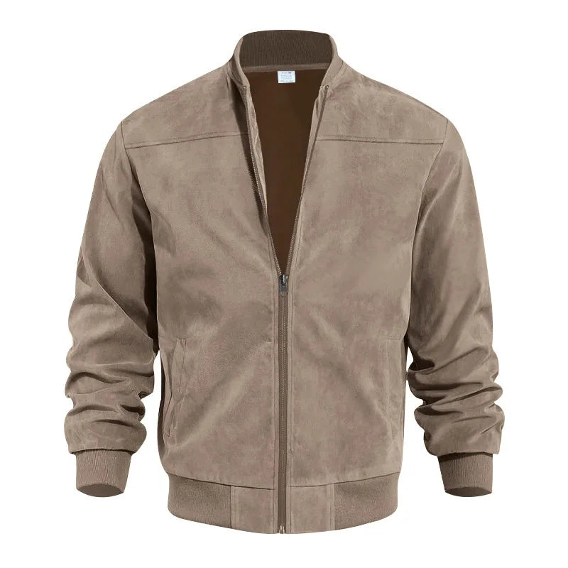 Herren-Bomberjacke aus Veloursleder