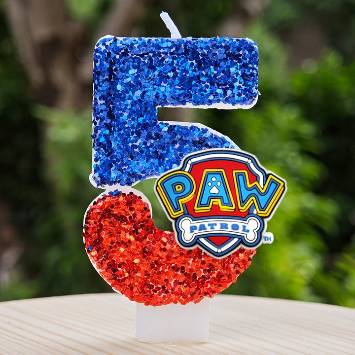 Vela con números del 0 al 9 para decorar tartas de cumpleaños de personajes de dibujos animados