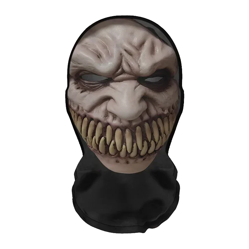 Conjunto divertido de peruca e máscara de cosplay para o Halloween, acessórios criativos para a cabeça e adereços de fantasia