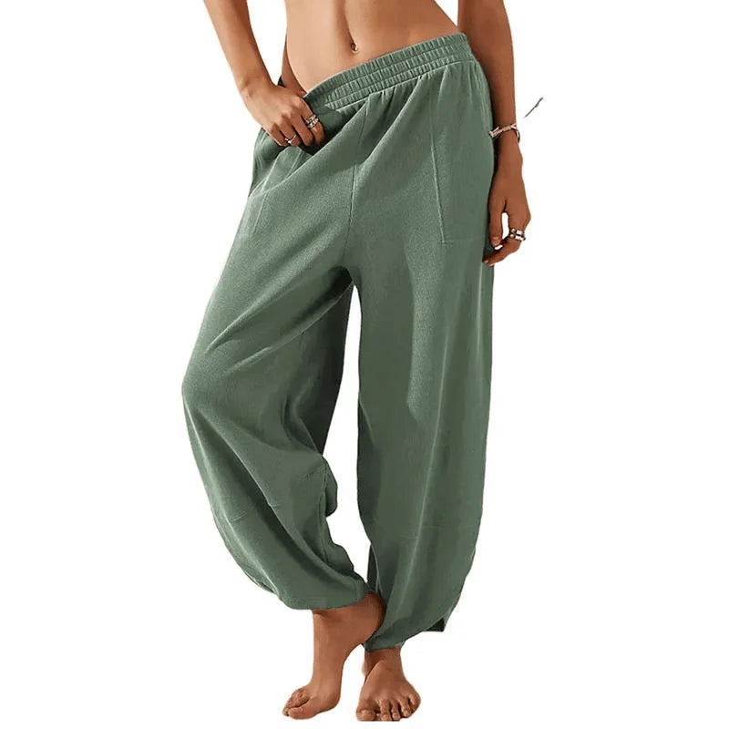 Sophia | Women's Wide-Leg Trousers-Metro Lane Plaza