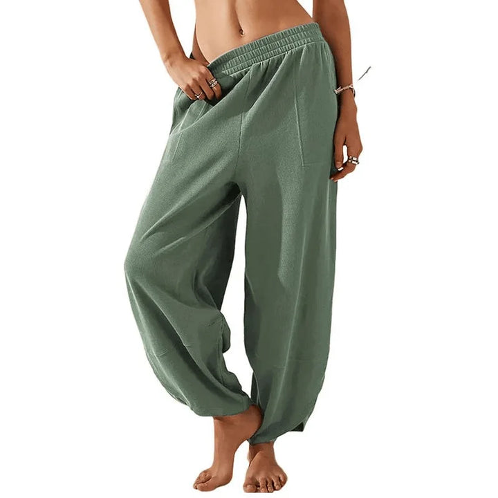 Sophia | Women's Wide-Leg Trousers-Metro Lane Plaza