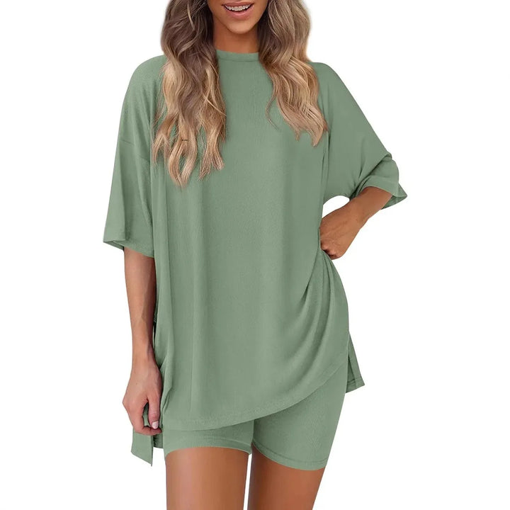 Sophia | Women's Relaxed Summer Two-Piece Outfit-Metro Lane Plaza
