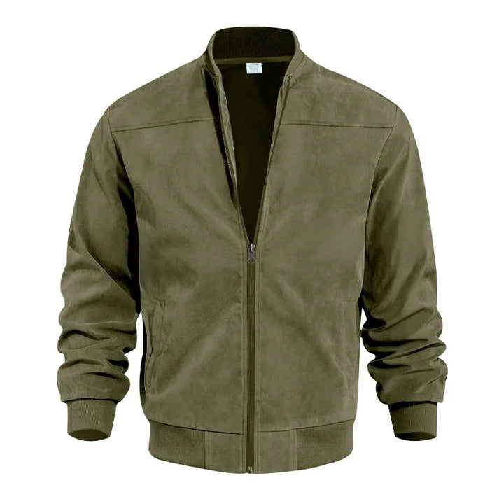 Herren-Bomberjacke aus Veloursleder