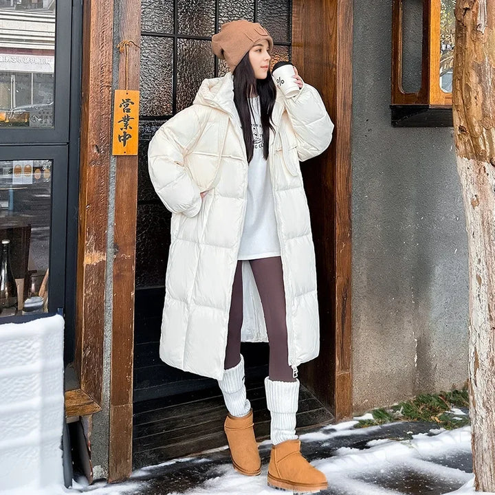 Giacca parka con cappuccio da donna | Cappotto lungo invernale per stile e calore
