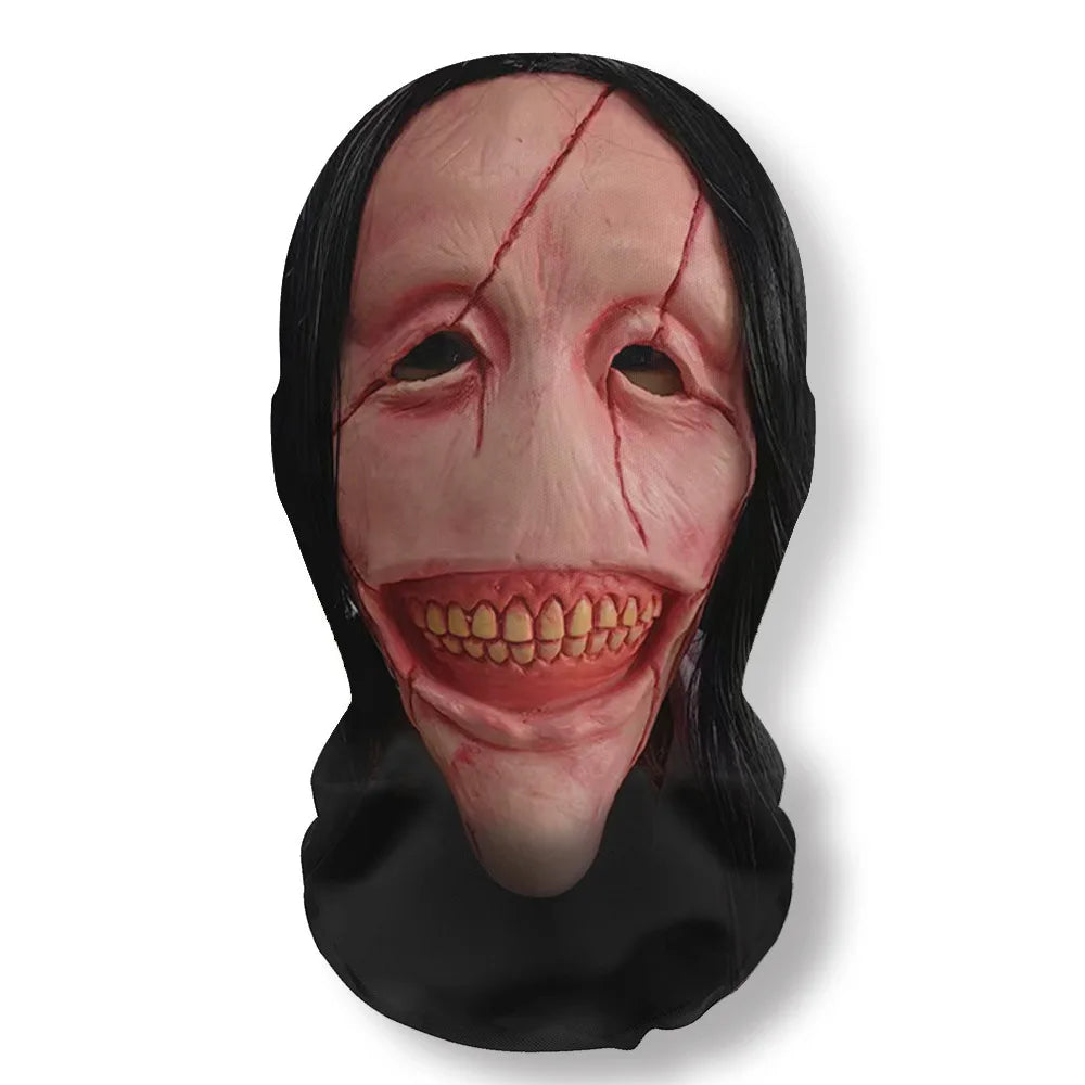 Máscara 3D de Ghost Face para o Halloween, acessório de fantasia com malha elástica e cobertura integral da cabeça em forma de caveira