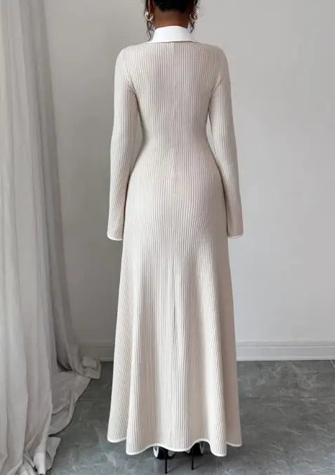 Margaret | Women's Knit Maxi Dress - Comfortable & Stylish-Metro Lane Plaza