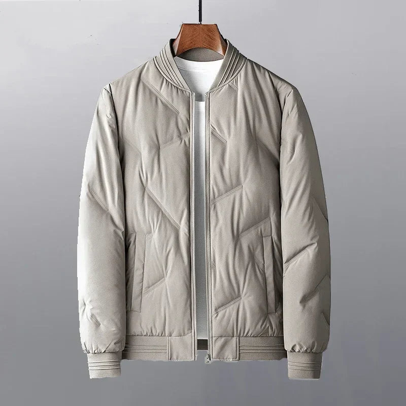Men's Quilted Bomber Jacket-Metro Lane Plaza