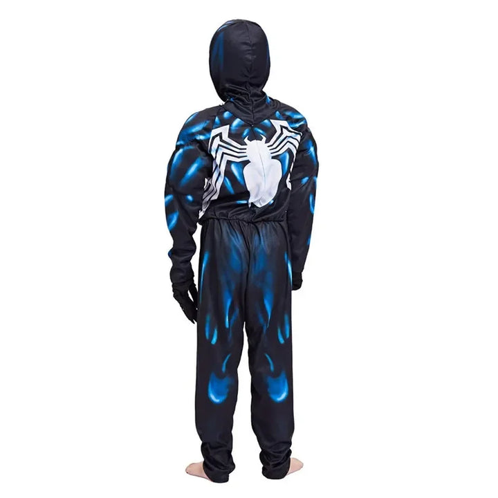 Disfraz de superhéroe Araña Negra, mono de spandex 3D, disfraz infantil de Halloween, atuendo de cosplay para fiestas
