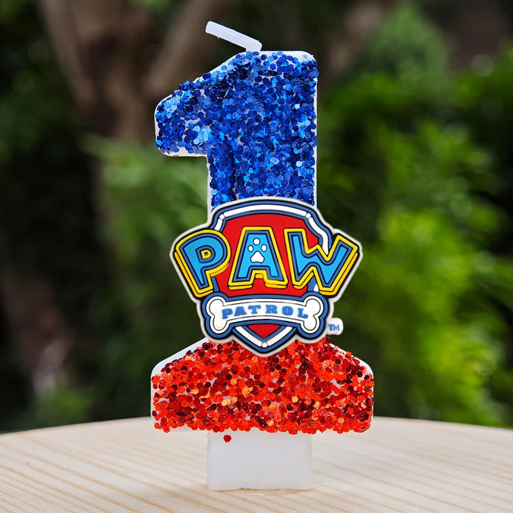 Vela con números del 0 al 9 para decorar tartas de cumpleaños de personajes de dibujos animados
