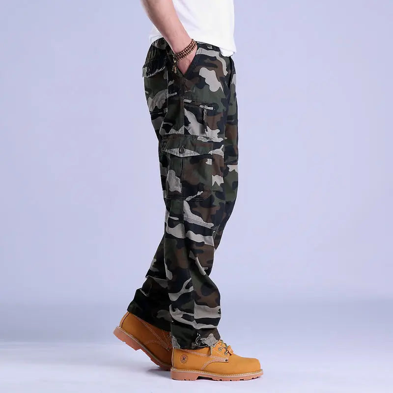Men's Ripstop Cotton Cargo Trousers-Metro Lane Plaza