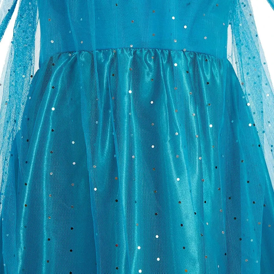Halloween-Prinzessinnenkleid für Mädchen mit langem Umhang